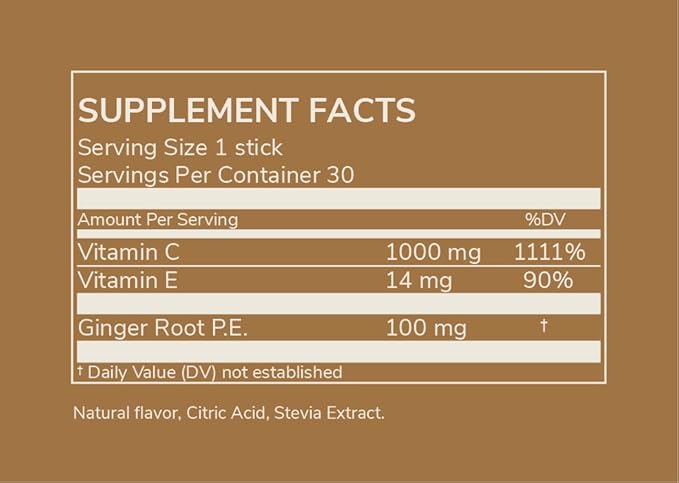 Well Vitamin C 1000mg Boost Packets (30 Stick
