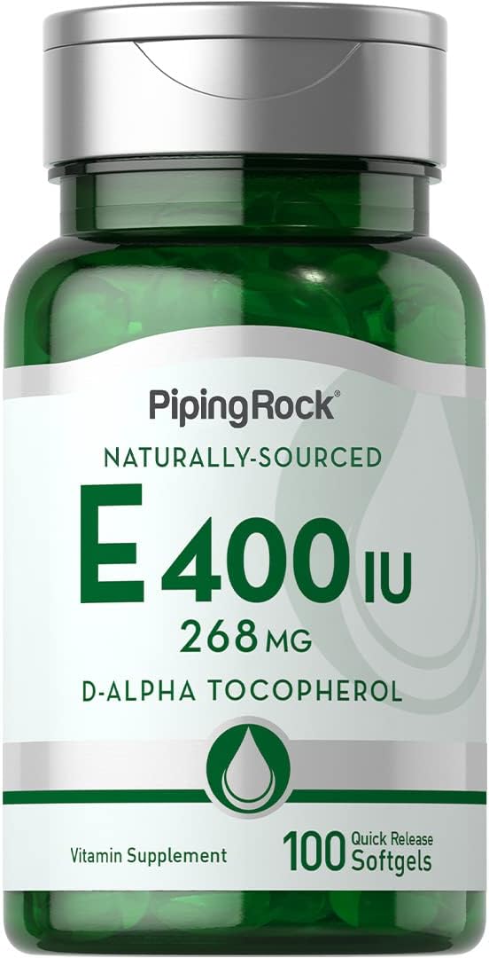 Piping Rock Vitamin E 400 IU Softgels 268mg | 100 Softgel