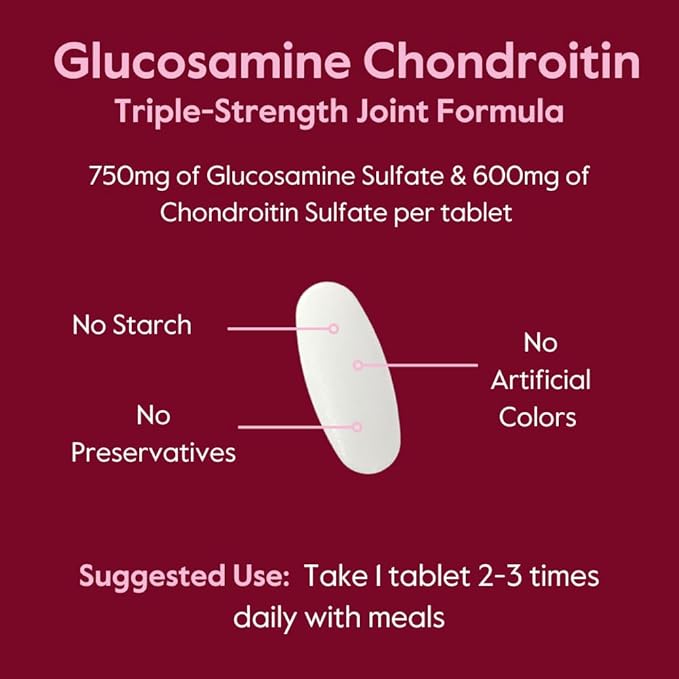 BESTVITE Glucosamine & Chondroitin Sulfate 750/600 (250 Tablets)