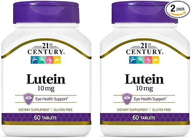 21st Century Lutein 10 mg Tablets, 60 Count 2)