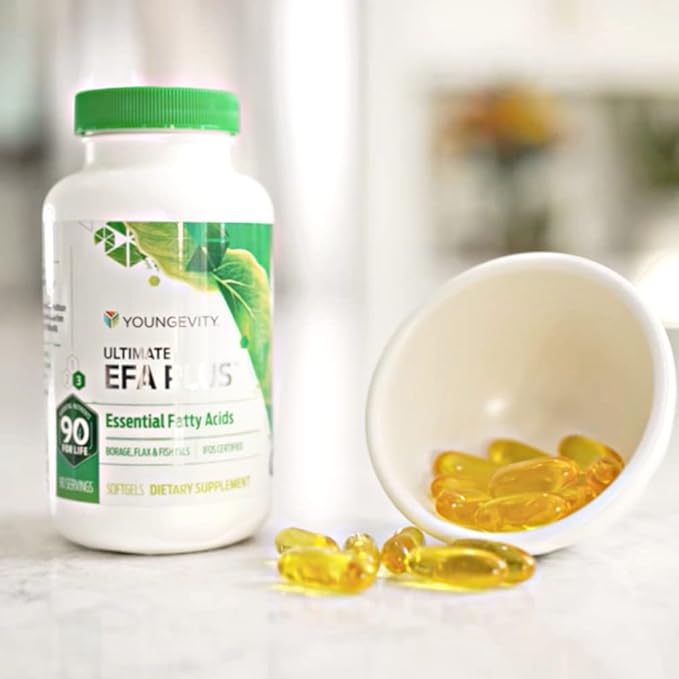 Youngevity Ultimate EFA Plus – Essential 90 Soft Omega-3, Omega-6, Omega-6, Omega-9 Omega-9 Supplement