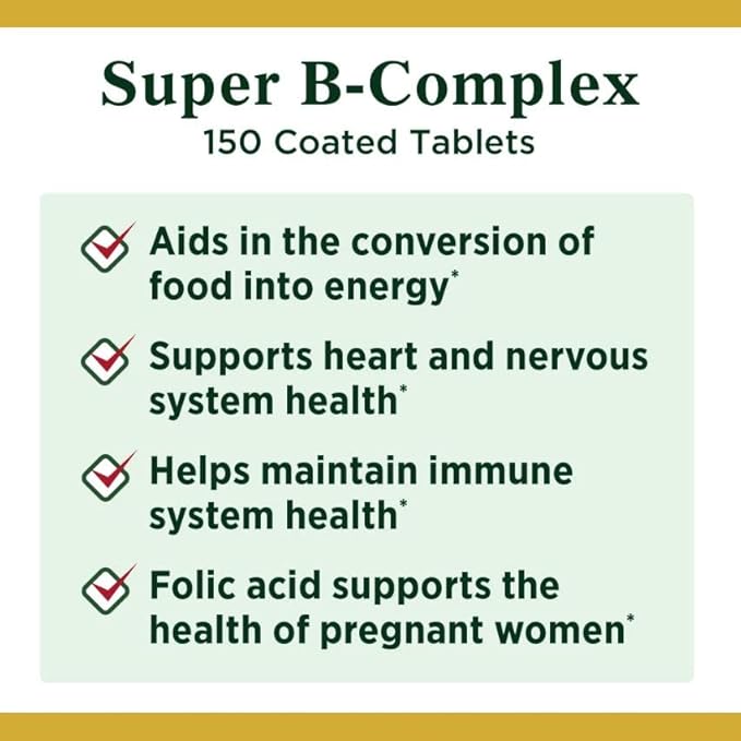 Nature's Bounty Super B Complex 150 ct, 2