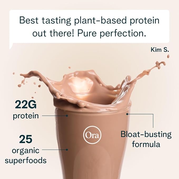 Ora Organic Vegan Protein Powder 22g Plant 20 Servings,