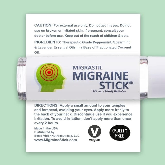 Basic Vigor Migrastil Migraine Stick 3-Pack