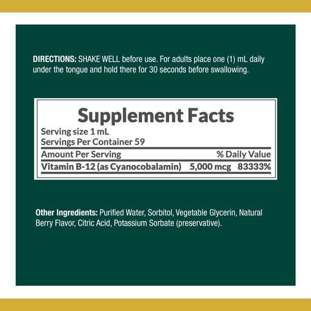 Nature's Bounty Vitamin B Complex Sublingual 2 oz 5)