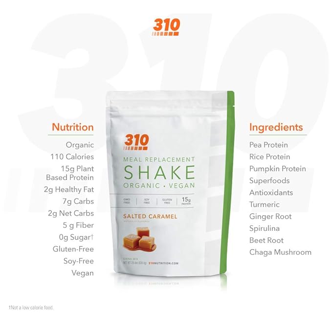 310 Nutrition - Vegan Organic Plant 0 Grams 28 Servings