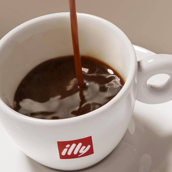illy Ground Coffee Moka - 100% Arabica Flavored Coffee Ground - Rich Aromatic Coffee Grounds Profile – Intenso Dark Roast – Warm Notes of Cocoa & Dried Fruit - No Preservatives – 8.8 Ounce, 6 Pack