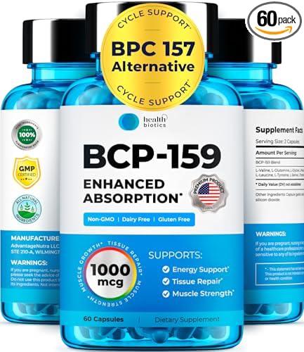 BCP-159 Capsules - Cycle Support & Muscle Recovery & Post Workout Recovery & Joint Support Supplement & Nac Supplement 240 Oral Capsules, (1 Pack)
