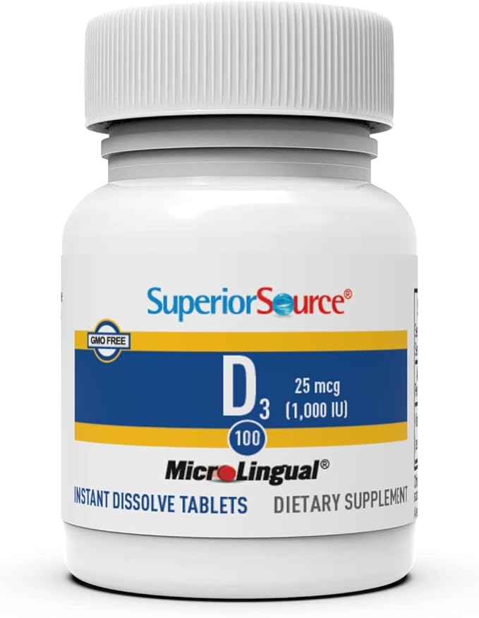 Superior Source Vitamin D3 1000 IU, 100 Count,