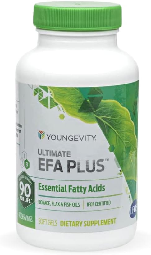 Youngevity Ultimate EFA Plus – Essential 90 Soft Omega-3, Omega-6, Omega-6, Omega-9 Omega-9 Supplement