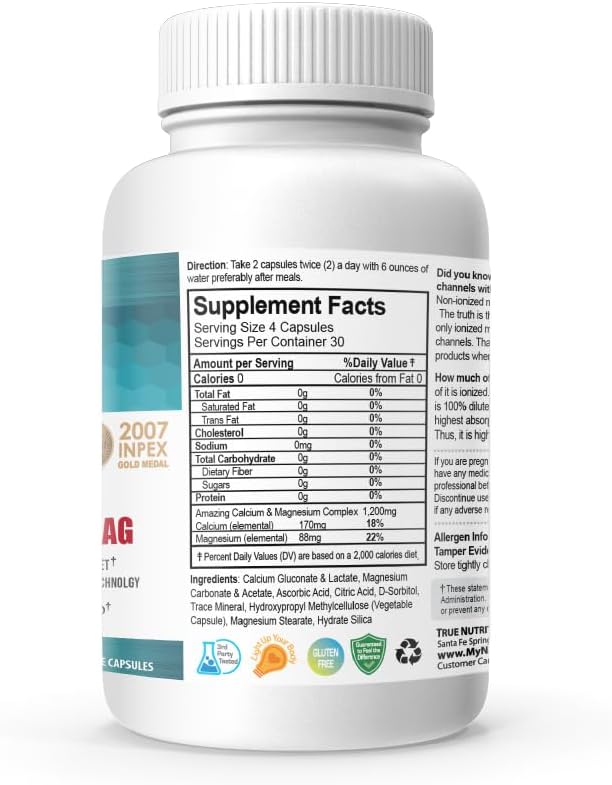 Sean Lee's iBone Cal Mag 120 Vegetable Capsules X 3 Bottles for 3 Months - Bone Health, Calcium Supplement (360 Count)