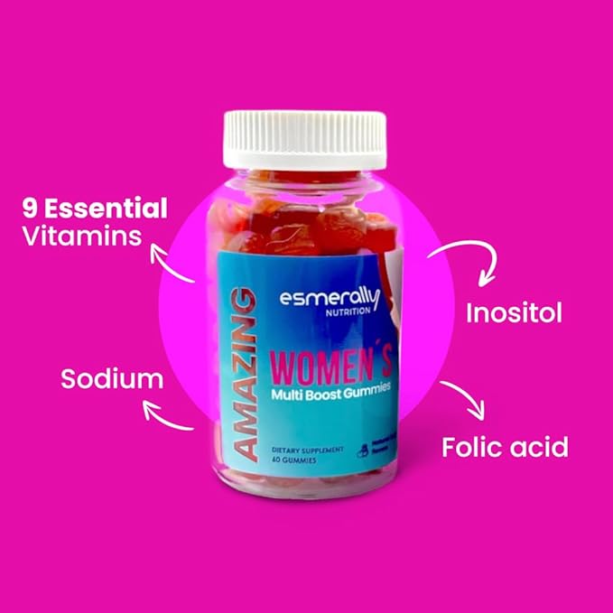 Multivitamin for Women - 180 Multivitamin Gummies - Vitamins for Women - Natural Fruit Flavor - Gluten Free & Non GMO - Pack x 3 Bottles.