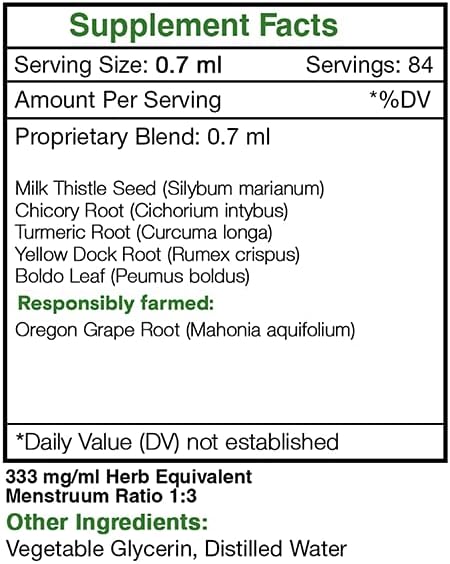 Liver Alcohol-Free Extract, Tincture, Glycerite Milk (2 FL