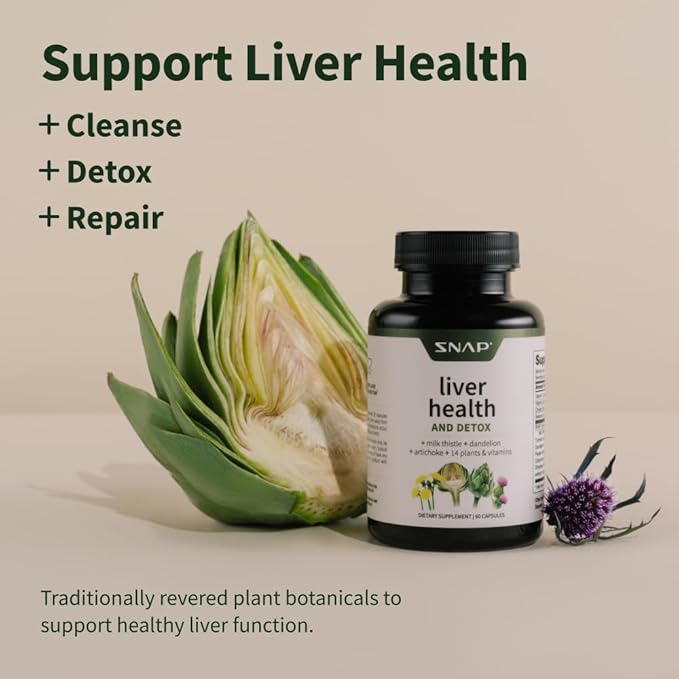 Snap Supplements Liver Health Support Supplement, 60 Count