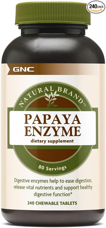 GNC Natural Brand Papaya Enzyme, 240
