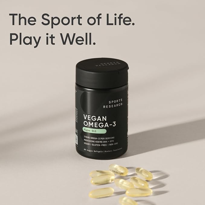 Sports Research Vegan Omega-3 Fish Oil 60 Softgels