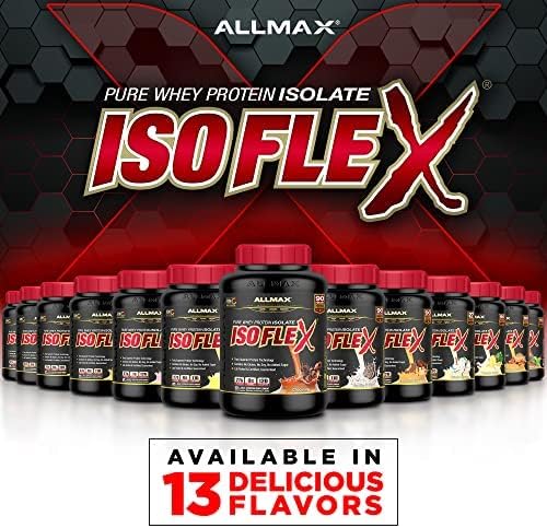 ALLMAX ISOFLEX Chiller, Citrus Peach Sensation - 2 lb - 27 Grams of Protein Per Scoop - Zero Fat & Sugar - 99% Lactose Free - Approx. 28 Servings