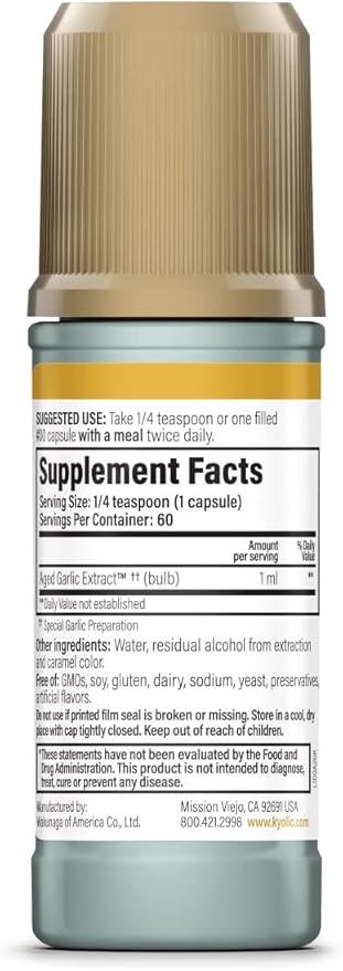 Kyolic Aged Garlic Extract Liquid, Vegetarian 2 Ounces