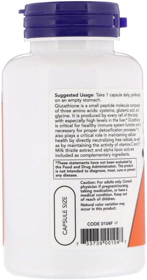Now Foods - Glutathione Cellular Antioxidant 500 mg. 60 Vegetarian