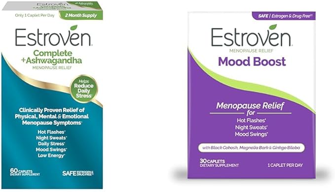 Estroven Complete Menopause Relief + Ashwagandha 60 Ct 30 Ct