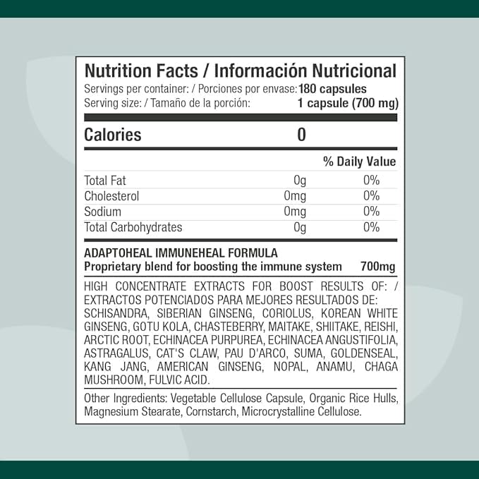 Immuneheal – Adaptogen, Immune System Booster (180 Capsules)