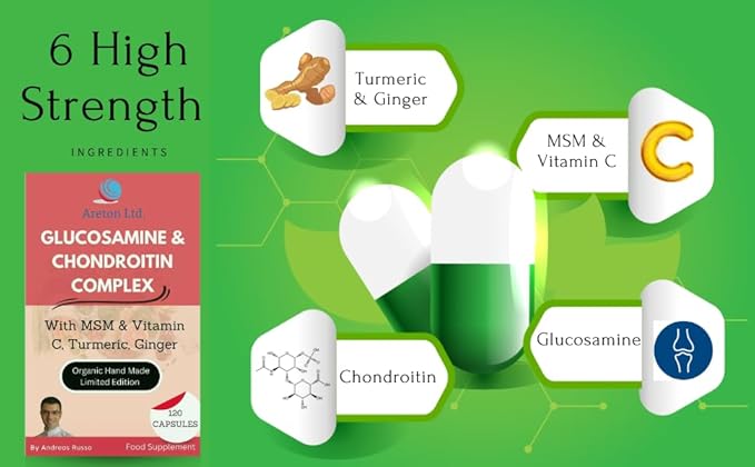 High Strength 6-in-1 Glucosamine Chondroitin MSM 120 Count