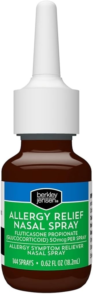 berkley jensen 24-Hour Allergy Relief Nasal 50 mcg, 4 Bottles 144 Metered 0.62 Fl