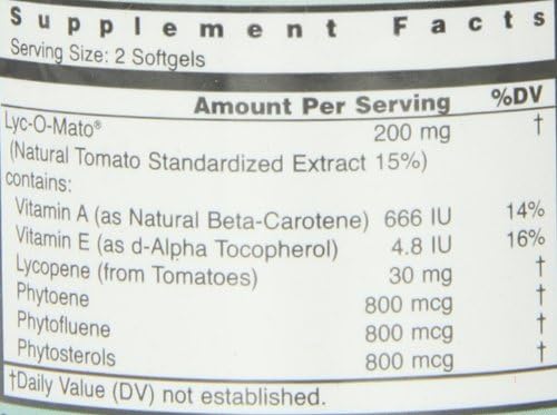 Healthy Origins Lycopene (Natural), 15 mg 60 Softgels