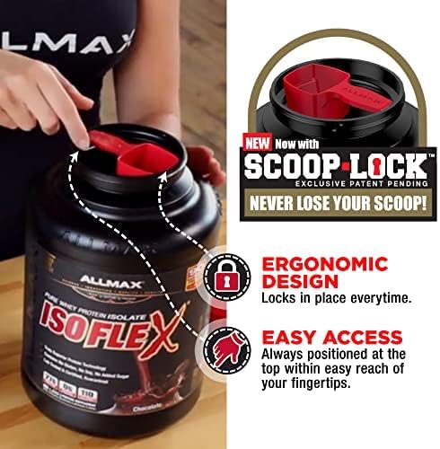 ALLMAX ISOFLEX Chiller, Citrus Peach Sensation - 2 lb - 27 Grams of Protein Per Scoop - Zero Fat & Sugar - 99% Lactose Free - Approx. 28 Servings