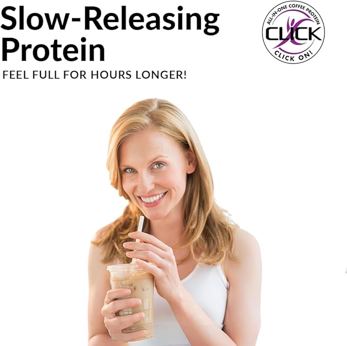 Click Coffee Protein Powder 16g Protein 23 Essential 150mg Caffeine