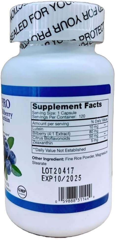 Eye Pro-Lutein, Billberry & Zeaxanthin (120