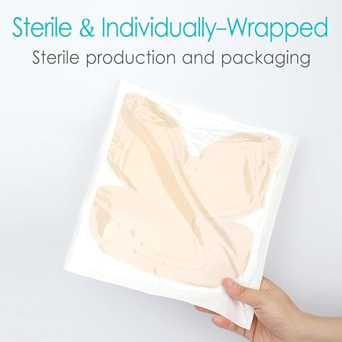 Heel Silicone Foam Dressing Heel Ulcer 8"x 8" 8" (Pack 1)