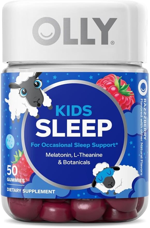 OLLY Kids Sleep Gummy, Melatonin, L-Theanine, 60 & 50 Count