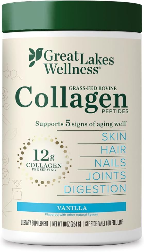 Great Lakes Wellness Collagen Peptides Powder 10 oz