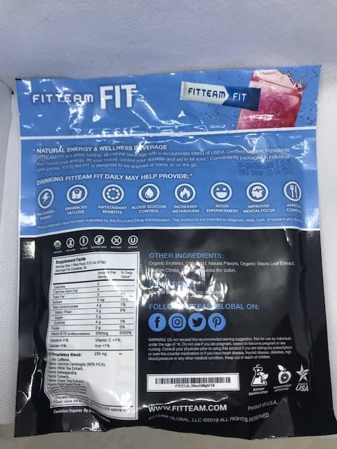 Fitteam Fit 30 Individual Sticks (30 Day Supply) New Improved Formula