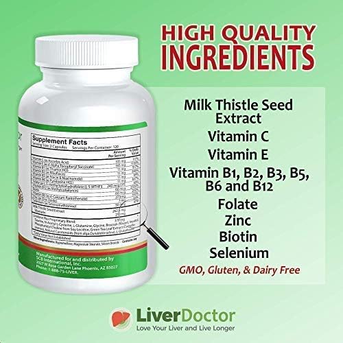 Plus Liver Detox Capsules Liver Cleanse (240 Count)