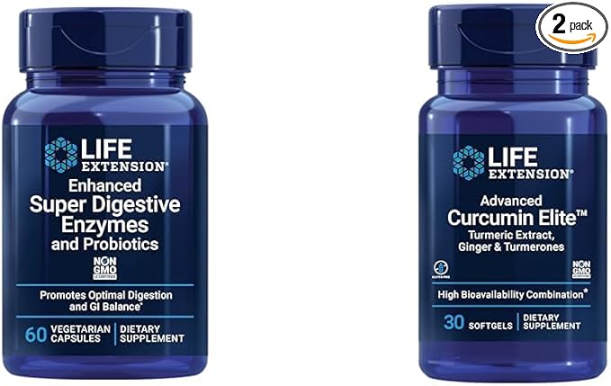 Life Extension 60-Count Super Digestive Enzymes 30-Count Advanced