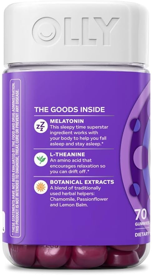 OLLY Sleep Gummy, Occasional Sleep Support, 3 mg 90 Count