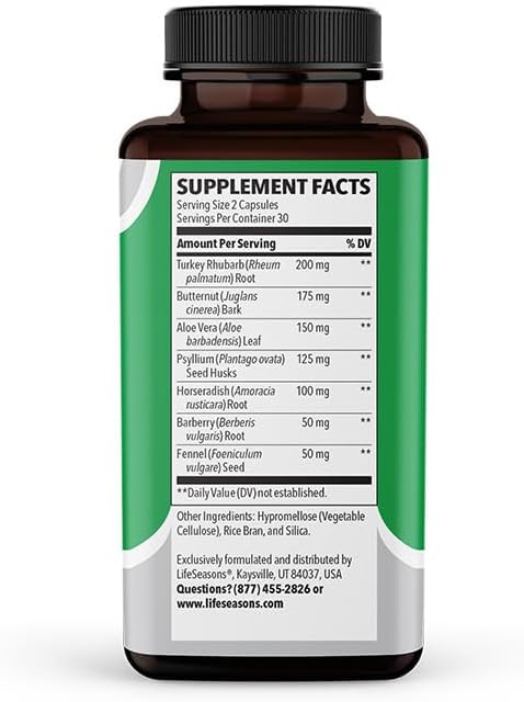 LifeSeasons - Regulari-T - Bowel Support 60 Capsules