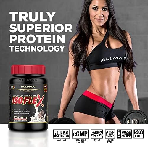 ALLMAX ISOFLEX Chiller, Citrus Peach Sensation - 2 lb - 27 Grams of Protein Per Scoop - Zero Fat & Sugar - 99% Lactose Free - Approx. 28 Servings