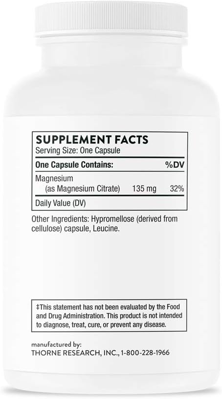 Thorne Research - Magnesium Citrate -to 90 Capsules