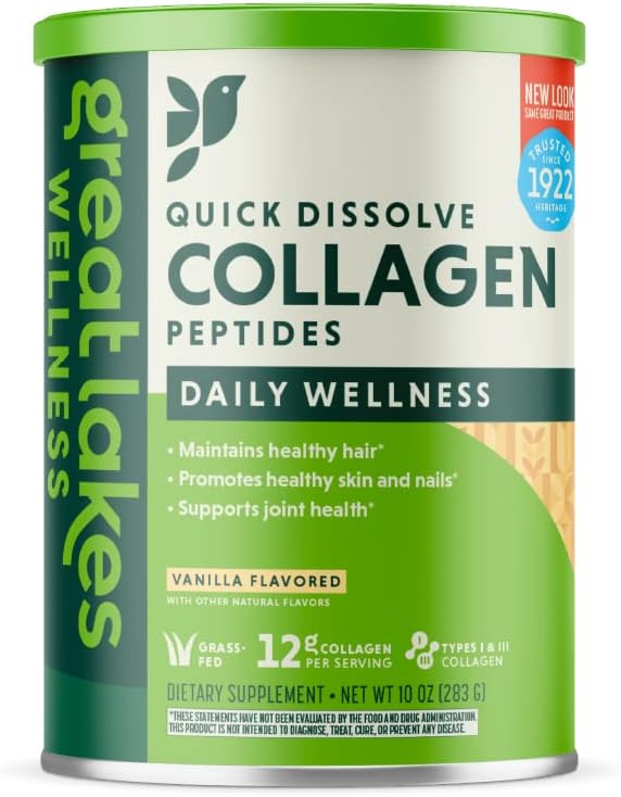 Great Lakes Wellness Collagen Peptides Powder 10 oz