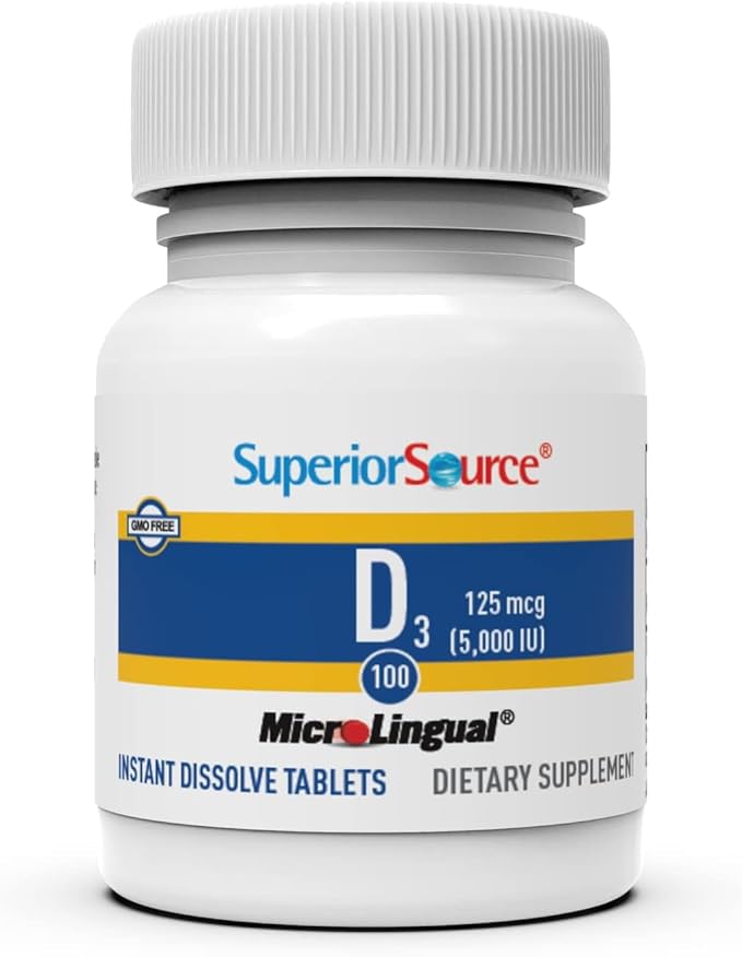 Superior Source Vitamin D3 5000 IU, 100 Count,