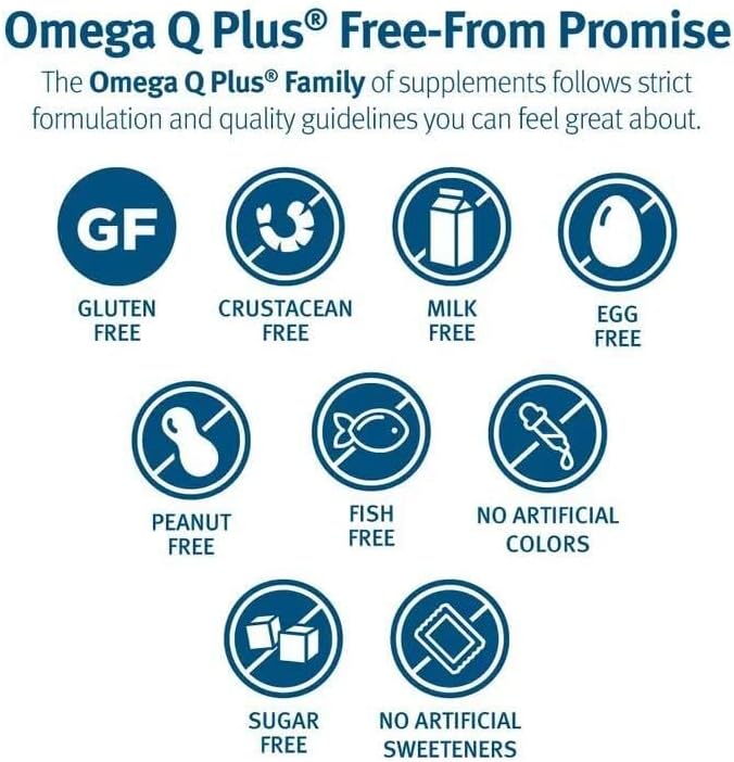 Dr. Sinatra Omega Q Plus 100 Omega-3 Supplement 100mg of CoQ10 and (180 softgels)