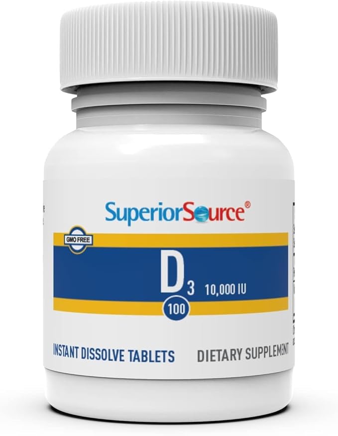 Superior Source Vitamin D3 10000 IU, 100 Count,