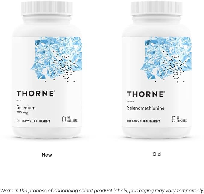 Thorne Selenium - 200 mcg Selenium 60 Capsules
