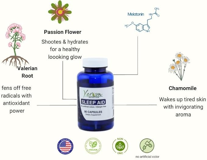 Sleep Aid - All-Natural Relaxation Support 90 Vegan
