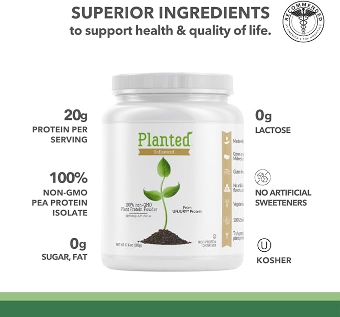 Planted Vegan Protein Powder 20g Chocolate 20 Servings