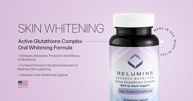 Relumins Advance White Active Glutathione Complex 6X Boosters- 60 Capsules
