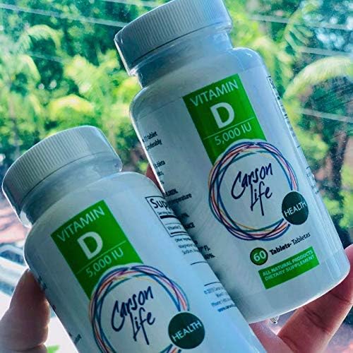 Carson Life Vitamin D 5000 IU Tablets 60 Tablets